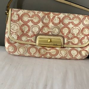 Clutch type purse with handle